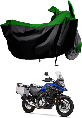 Amexride Two Wheeler Cover for Suzuki(V-Strom 650 XT, Green)