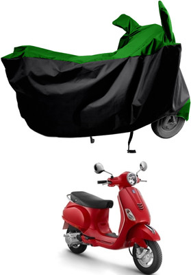 Amexride Two Wheeler Cover for Piaggio(Vespa LX 125, Green)