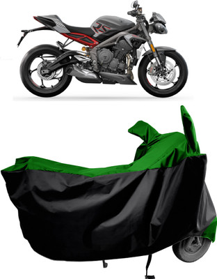 Amexride Two Wheeler Cover for Triumph(Street Triple RS, Green)