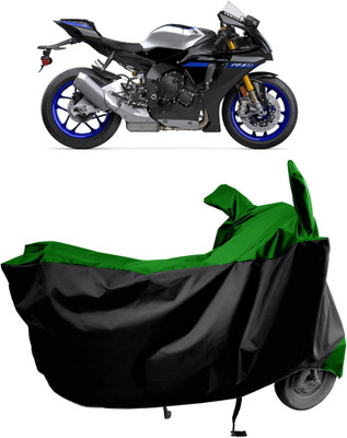 Amexride Two Wheeler Cover for Yamaha(YZF R1 M, Green)