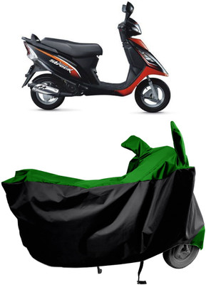 Amexride Two Wheeler Cover for TVS(Scooty Streak, Green)