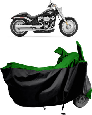 Amexride Two Wheeler Cover for Harley Davidson(Fat Boy, Green)