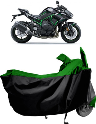 Amexride Two Wheeler Cover for Kawasaki(ZH2 BS6, Green)