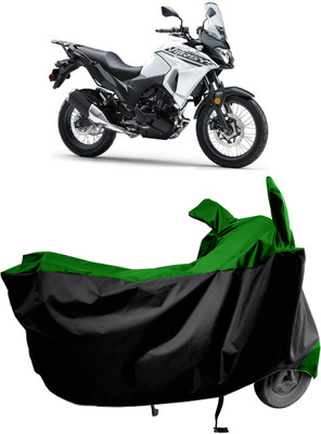 Amexride Two Wheeler Cover for Kawasaki(Versys X 300, Green)