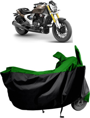 Amexride Two Wheeler Cover for TVS(Zeppelin BS6, Green)
