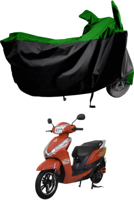 Amexride Two Wheeler Cover for Ampere(Magnus BS6, Green, Black)