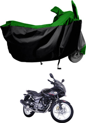 Amexride Two Wheeler Cover for Bajaj(Pulsar 220 DTS-i, Green)