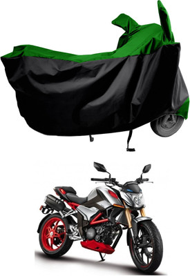 Amexride Two Wheeler Cover for Hero(XF3R BS6, Green, Black)