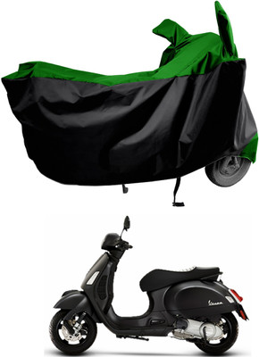 Amexride Two Wheeler Cover for Vespa(Notte 125 BS6, Green)
