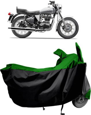 Amexride Two Wheeler Cover for Royal Enfield(Electra 5S, Green)