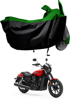 Amexride Two Wheeler Cover for Harley Davidson(Street 750, Green)