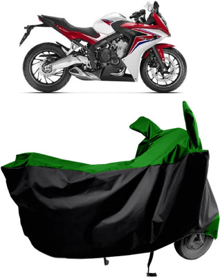 Amexride Two Wheeler Cover for Honda(CBR 650F, Green)