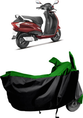 Amexride Two Wheeler Cover for Hero(Duet 125CC, Green)