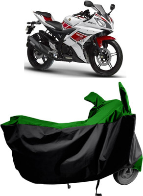 Amexride Two Wheeler Cover for Yamaha(YZF-R15 V2, Green)