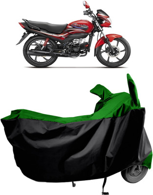 Amexride Two Wheeler Cover for Hero(Passion Pro i3S, Green)