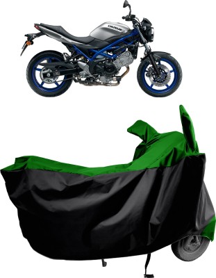 Amexride Two Wheeler Cover for Suzuki(SV 650, Green)