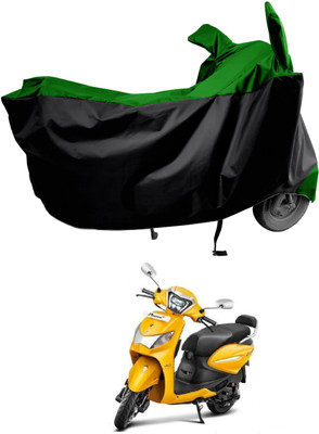 Amexride Two Wheeler Cover for Hero(MotoCorp Pleasure Plus, Green)