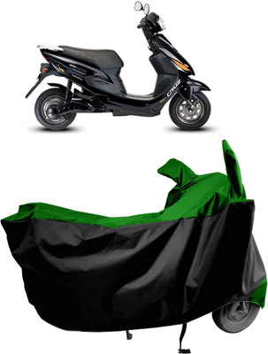 Amexride Two Wheeler Cover for Hero Electric(Electric Cruz, Green, Black)