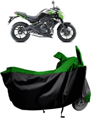 Amexride Two Wheeler Cover for Kawasaki(ER 6N, Green)