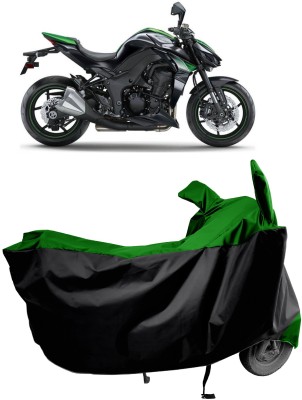 Amexride Two Wheeler Cover for Kawasaki(Z1000 BS6, Green)