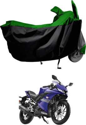 Amexride Two Wheeler Cover for Yamaha(R15S, Green)