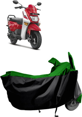 Amexride Two Wheeler Cover for Honda(Cliq BS6, Green)