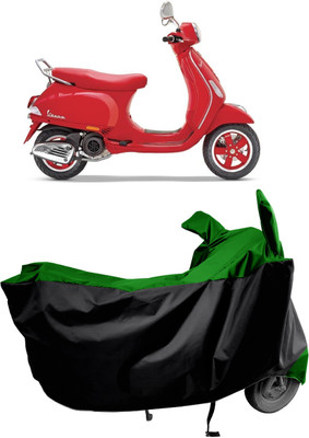 Amexride Two Wheeler Cover for Vespa(Urban Club BS6, Green)