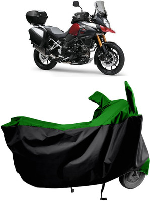 Amexride Two Wheeler Cover for Suzuki(V Strom 1000, Green)