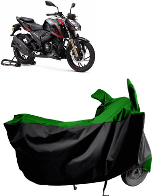 Amexride Two Wheeler Cover for TVS(Apache RTR 200 4V, Green)