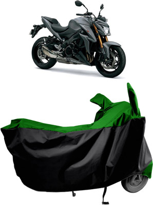 Amexride Two Wheeler Cover for Suzuki(GSX-S1000 ABS, Green)