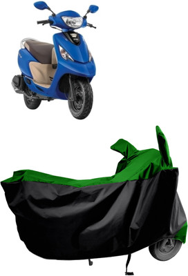 Amexride Two Wheeler Cover for TVS(Zest 110 BS6, Green)