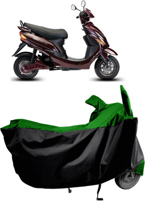 Amexride Two Wheeler Cover for Hero Electric(Electric Wave Dx, Green)
