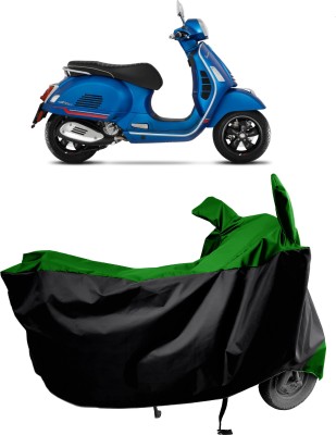 Amexride Two Wheeler Cover for Vespa(GTS Super 300 BS6, Green)