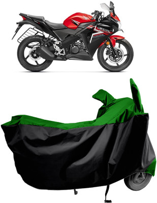 Amexride Two Wheeler Cover for Honda(CBR 150R, Green)