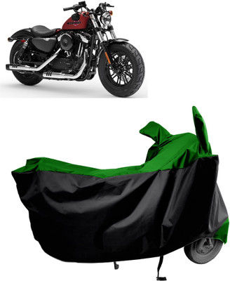 Amexride Two Wheeler Cover for Harley Davidson(Forty Eight, Green)