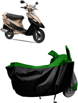 Amexride Two Wheeler Cover for TVS(Scooty Pep+, Green)