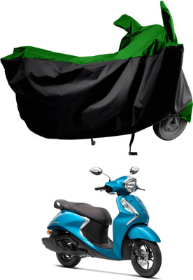 Amexride Two Wheeler Cover for Yamaha(Fascino 125, Green)