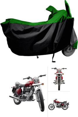 Amexride Two Wheeler Cover for Royal Enfield(Twin spark, Green)