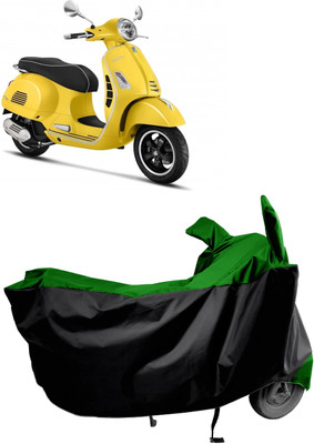 Amexride Two Wheeler Cover for Vespa(GTS 300, Green)