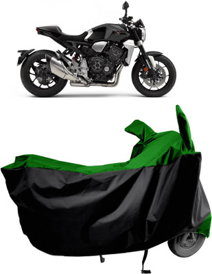 Amexride Two Wheeler Cover for Honda(CB1000R Plus, Green)