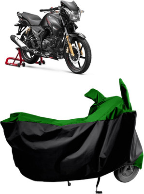 Amexride Two Wheeler Cover for TVS(Apache, Green)