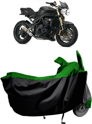 Amexride Two Wheeler Cover for Triumph(Speed Triple ABS, Green)