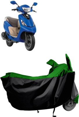 Amexride Two Wheeler Cover for TVS(Scooty Zest 110 BS6, Green)