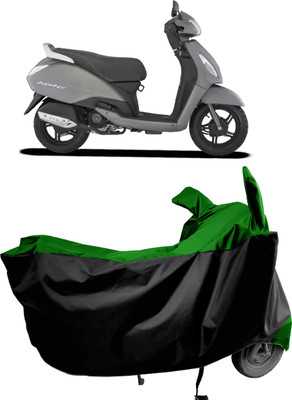 Amexride Two Wheeler Cover for TVS(Jupiter, Green)