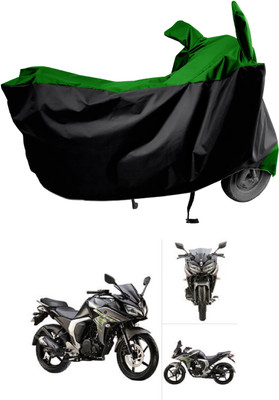 Amexride Two Wheeler Cover for Yamaha(Fazer, Green)