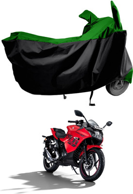 Amexride Two Wheeler Cover for Suzuki(Gixxer SF, Green)
