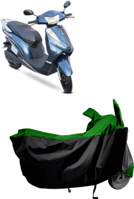 Amexride Two Wheeler Cover for Avon(E Scoot, Green)