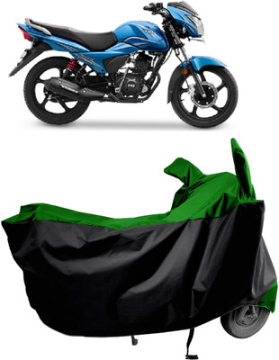 Amexride Two Wheeler Cover for TVS(Victor, Green)