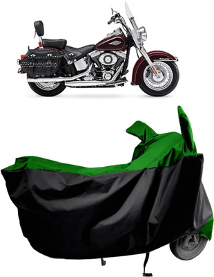 Amexride Two Wheeler Cover for Harley Davidson(Heritage Softail Classic, Green)
