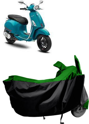 Amexride Two Wheeler Cover for Piaggio(Vespa, Green)